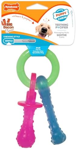 Nylabone Puppy Pacifier Chew Toy, Teething Toys by Nylabone