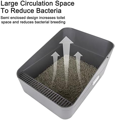 Sfozstra Small Cat Litter Box: Leak Resistant Durable Removable Tray - Image 6