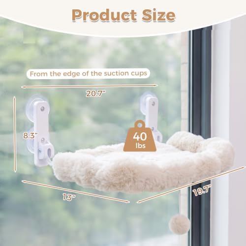 Foldable Cat Window Perch, Cordless Cat Hammock - Image 5