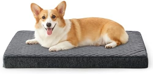 JOEJOY Orthopedic Medium Dog Bed, Washable Dog Crate Bed Medium Sized by JOEJOY