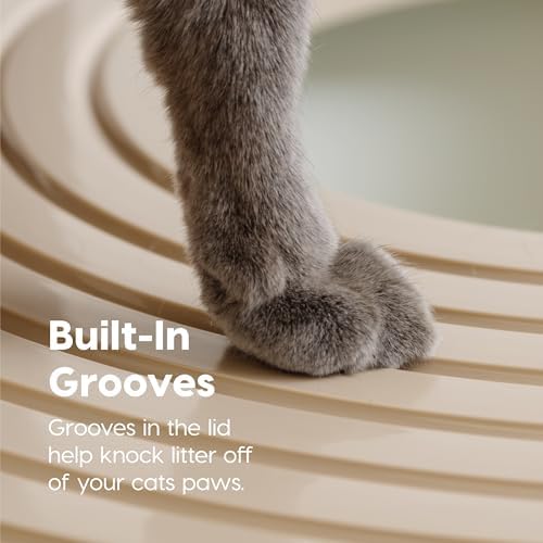 IRIS USA Large Top Entry Cat Litter Box, Hooded Privacy - Image 4