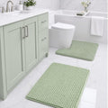 Ophanie Sage Green Bathroom Rugs Sets 2 Piece, Soft Chenille Bath Mat, Non Slip by Ophanie