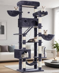 Gitelsnour Tall Cat Tree Tower for for Multiple Cats, Large Condo by Gitelnour