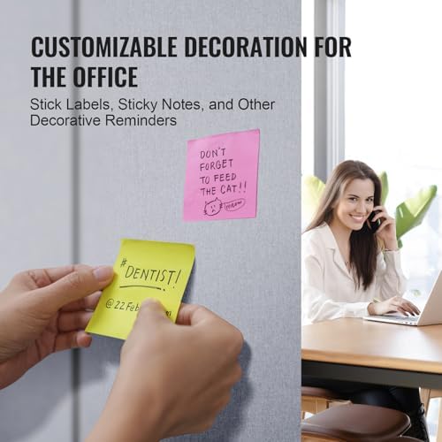 VEVOR Office Partitions, 3 Panel PET Polyester Soundproof Room Screen, Folding - Image 4