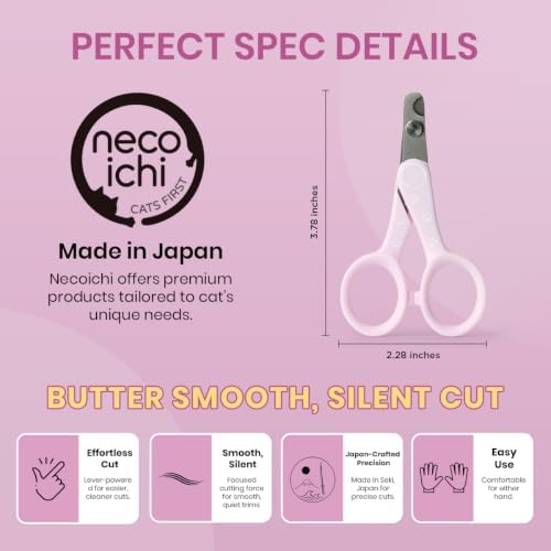 Necoichi Purrcision Stainless Steel Cat Nail Clipper, Made in Japan - Image 2