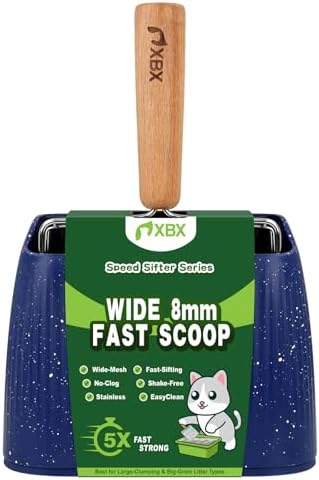 XBX Cat Litter Scoop with Holder, Sturdy Stainless Steel Litter Scooper - Image 3