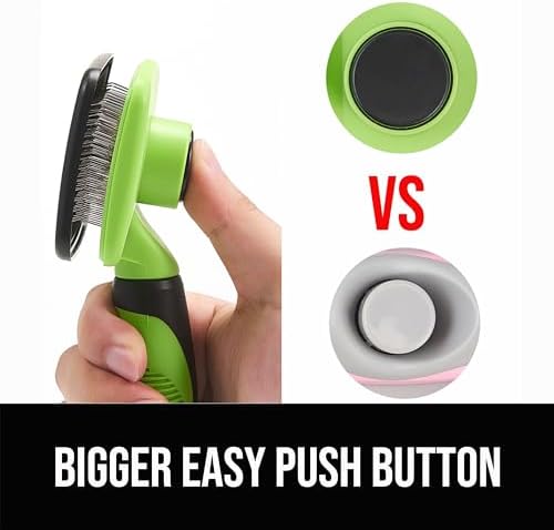 Self-Cleaning Slicker Brush for Dogs and Cats, Pet Grooming Brush for Shedding - Image 6