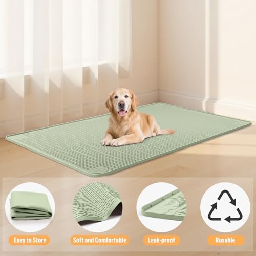 Silicone Dog Bed Mat 40"x 28" Crate Mat - Image 2