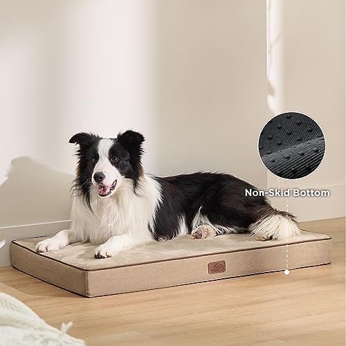 Bedsure Memory Foam Dog Beds Large Sized Dog, Orthopedic Crate Pads - Image 6