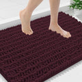 Smiry Bathroom Rugs 36X24, Extra Soft Rubber Backing Chenille Bath Mats by Smiry
