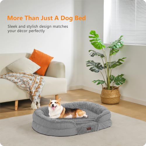 Dwanton Orthopedic Waterproof Medium Dog Bed Sofa, Gel Memory Foam - Image 2
