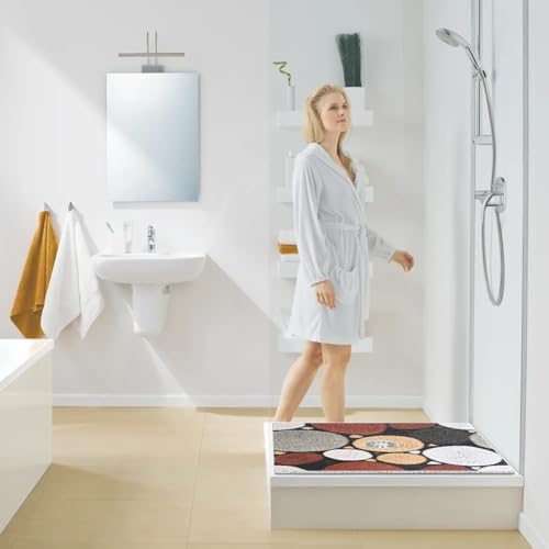 Square Shower Mat, Yonala 27 x 27 Inch Stylish Non Slip Shower Mats - Image 7