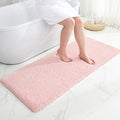 Disolla Pink Bathroom Rugs 24x48, Non-Slip Plush Thick Bath Mat by Disolla