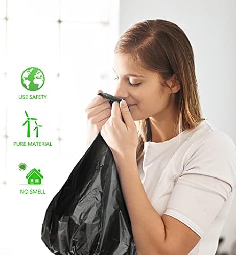 Teivio Small Black Trash Bags 2.6 Gallon 170 Count Unscented Garbage Bags - Image 7