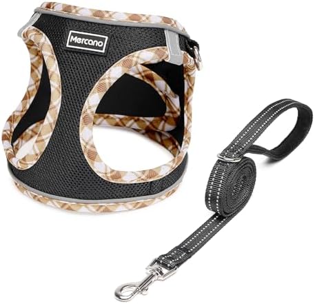Mercano Soft Mesh Dog Harness and Leash Set, Step-in Reflective Breathable by Unknown