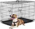 FDW | 36" Foldable Metal Dog Crate | Black | Cage by FDW