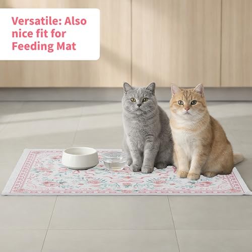 Cat Litter Mat 33" x 22" for Litter Box, Non-Slip Washable Floor Mat - Image 6