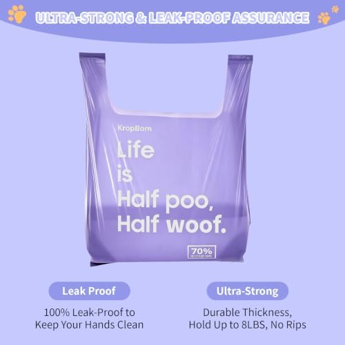 125 Pack Large Dog Poop Bags for A&H Swivel Bin Pooper Scooper Purple - Image 5