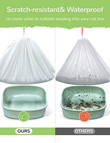 Cat Litter Liners Large, Jumbo Drawstring Extra Durable Pet Cat Pan Liners - Image 2