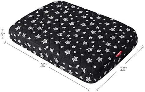 Waterproof Dog Bed Covers Replacement Lovely Black Star Print, 20x30 Inches - Image 6