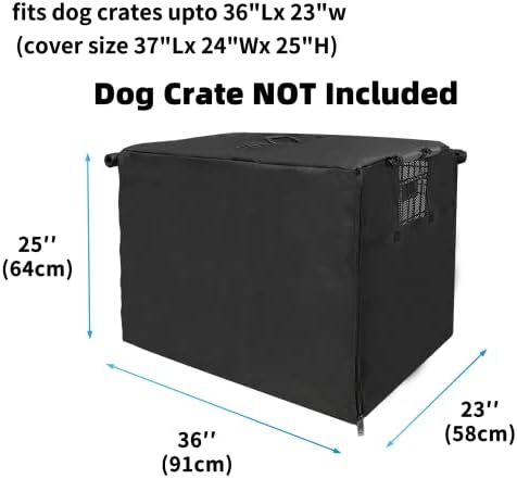 Dog Crate Cover 36 Inch Waterproof 600D Oxford - Image 2
