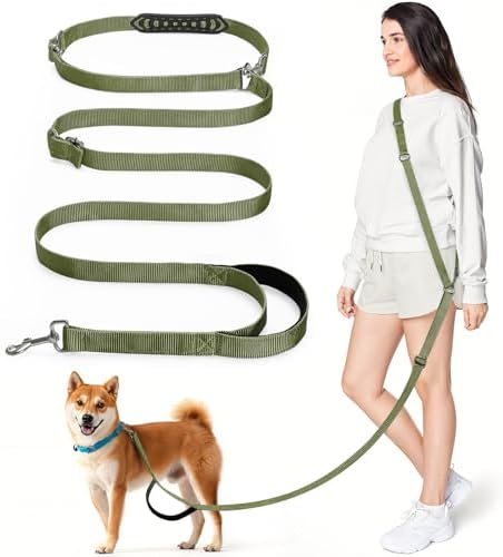 8.5ft Hands Free Dog Leash Adjustable by Tivray