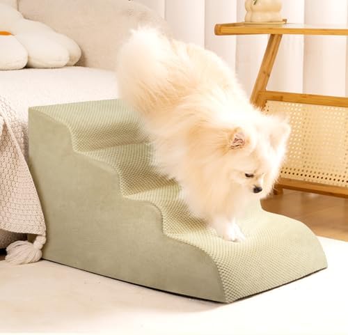 Dog Stairs for Small Dogs, High Density Foam Dog Steps, Extra Wide Non-Slip Pet - Image 7