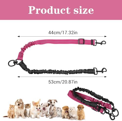 Double Dog Leash, 360° Swivel No Tangle Dual Lead - Image 3