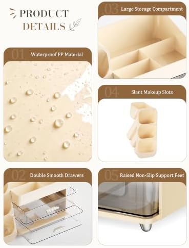Large Makeup Organizer Countertop - Image 2