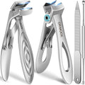 Toenail Clippers for Thick Toenails for Seniors, Angled Head Wide Opening by DRMODE
