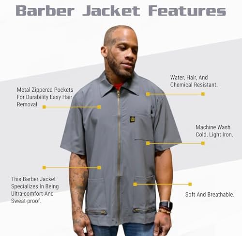 King Midas Professional Barber Jacket - Image 3