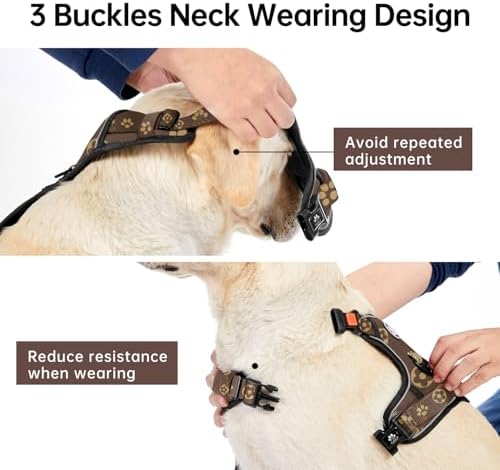 IVY&LANE No Pull Dog Harness for Small Dogs, Reflective Dog Vest Harness - Image 3