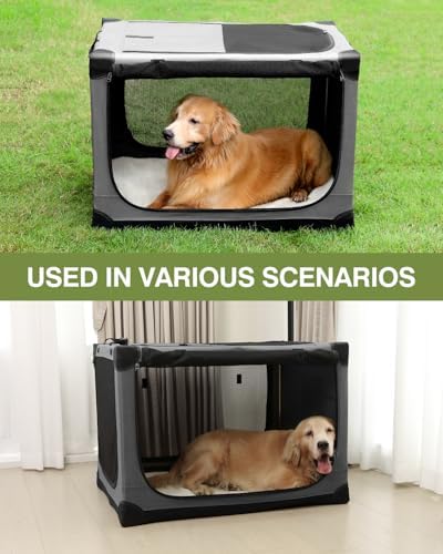 42 x 31 x 31 Inch Collapsible Soft Dog Crate - Image 5