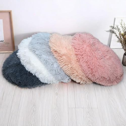 RICHRAIN Plush Cat Dog Cushion, Round Pet Warm Mat, PP Cotton Soft and - Image 3