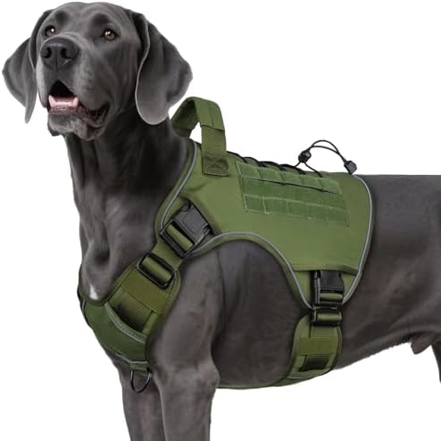 WINGOIN Green Tactical Dog Harness by WINGOIN