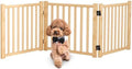 Wooden Freestanding Dog Gate Indoor by Oapety