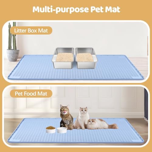 Silicone Cat Litter Mat for Litter Box 50”x35” Large Cat Mat - Image 6