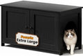 Extra Large Cat Litter Box Enclosure Furniture Dog Proof, Hidden Kitty Washroom by Fecuria
