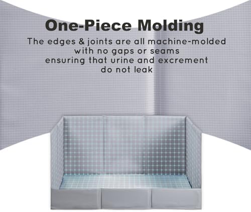 HQ4US 4LEGS Dog Litter Box Indoor High Walls, Puppy Pee Pad Holder Foldable - Image 4