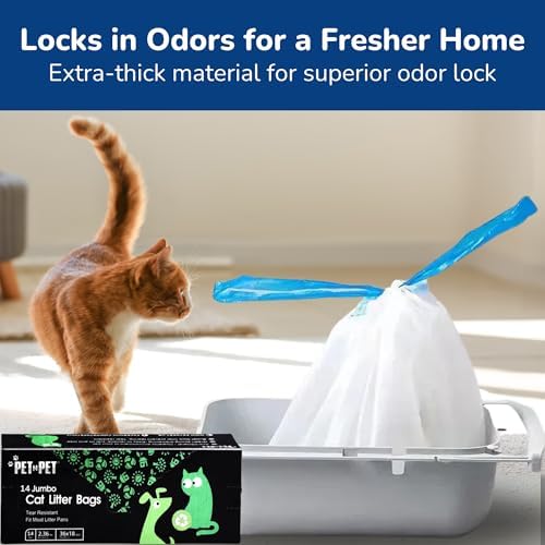 Pet N Pet Cat Litter Box Liners, Drawstring Bags Jumbo 36x18 Fit - Image 6