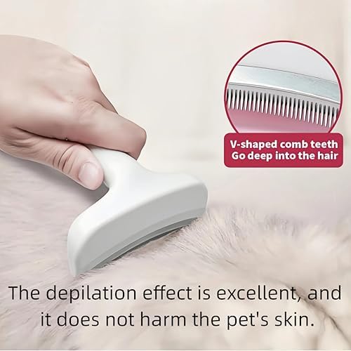 Blue Small Dog Shedding Brush - Image 5