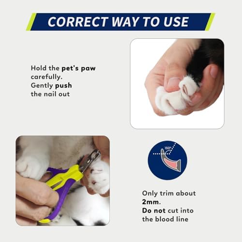 WePet Pet Nail Clippers U07.1, Professional Claw Trimmer, Bended Scissor Special - Image 6