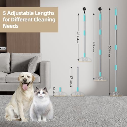 Heavy Duty Carpet Rake – 50" Ultra-Long Pet Hair Remover Tool by LINTPLUS - Image 4