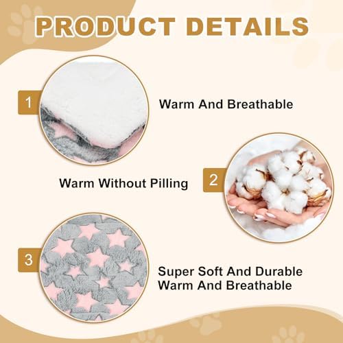 Dog Cat Bed Mat, Soft Coral Fleece Pet Cushion Pad - Image 3