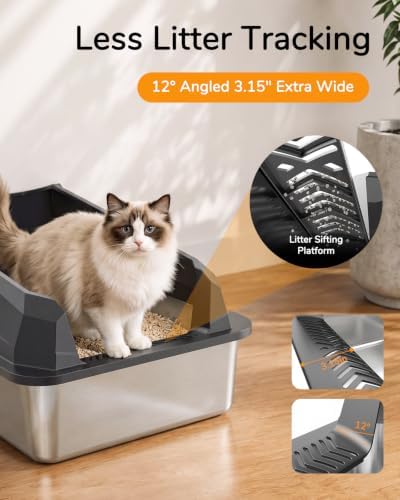 XL Cat Litter Box: High-Sided Anti-Urine Leakage - Image 4