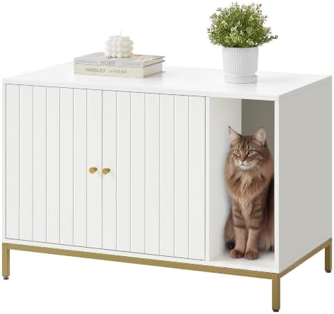 Feandrea Cat Litter Box Enclosure, by FeandreabySONGMICSHOME