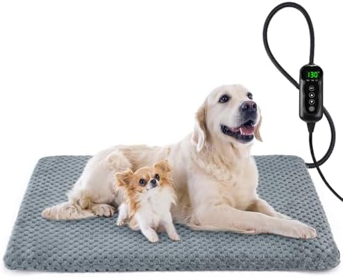 INVENHO Pet Heating Pad, Waterproof Adjustable Temperature Dog Cat Heating Pad by INVENHO