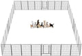 Dog Playpen Fence for Yard, 32inch 40 Panels Anti-Rust Pet Playpen Exercise Pen by Jhsomdr