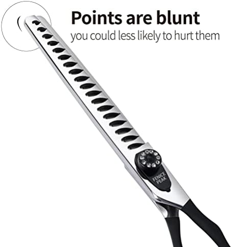8.0'' Dog Chunker Scissors For Grooming 440C Stainless Steel Black Non-Slip - Image 6