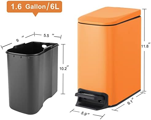 Cesun Small Bathroom Trash Can - Image 6